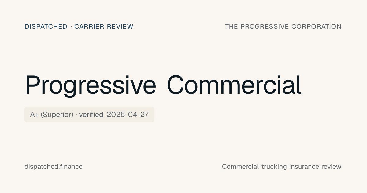 Progressive Commercial Trucking Insurance | Dispatched